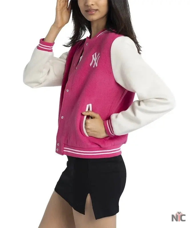 New York Yankees Lusso Women’s Priya Full-Snap Jacket NYC Jackets