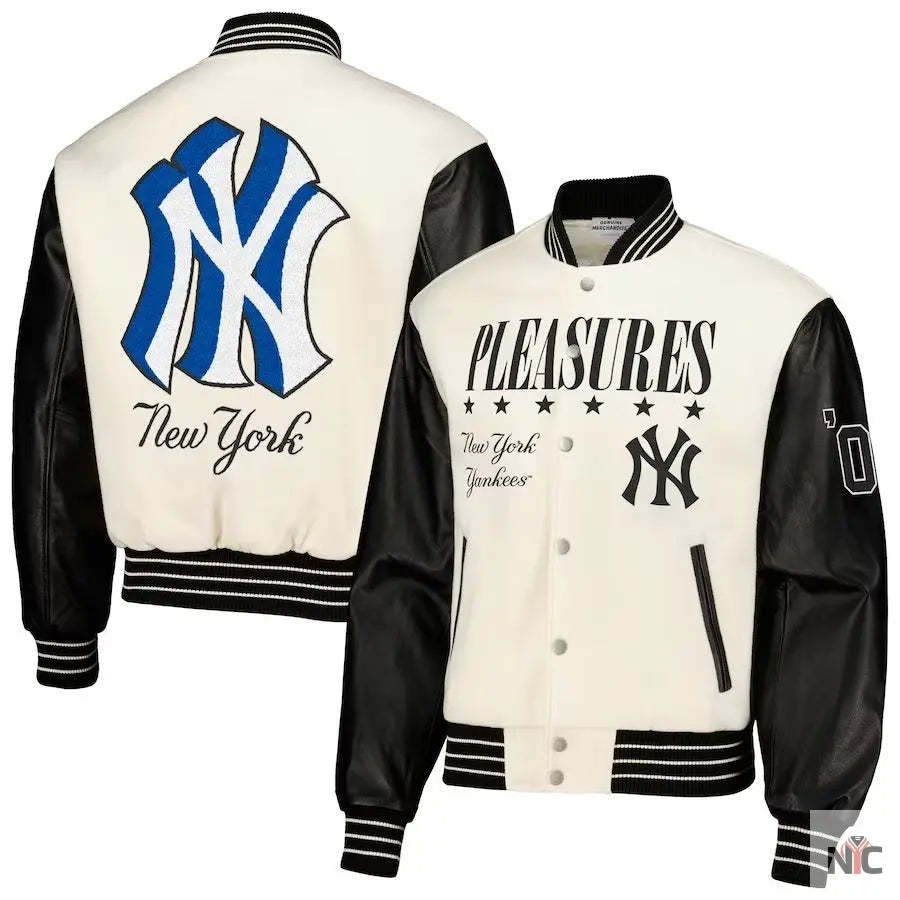 New York Yankees Pleasures Full-snap Jacket NYC Jackets