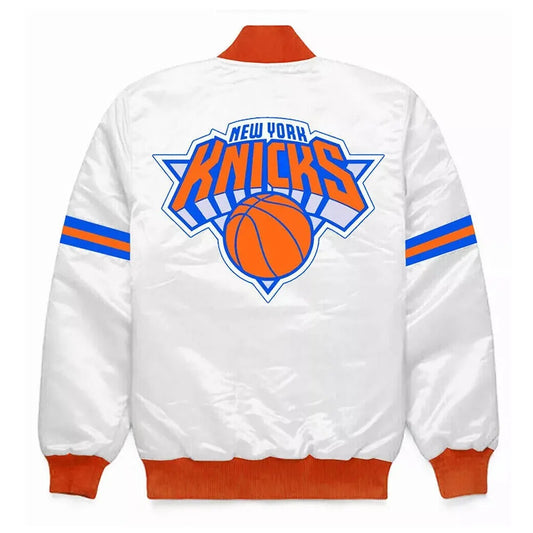 New York Knicks Striped Bomber Jacket