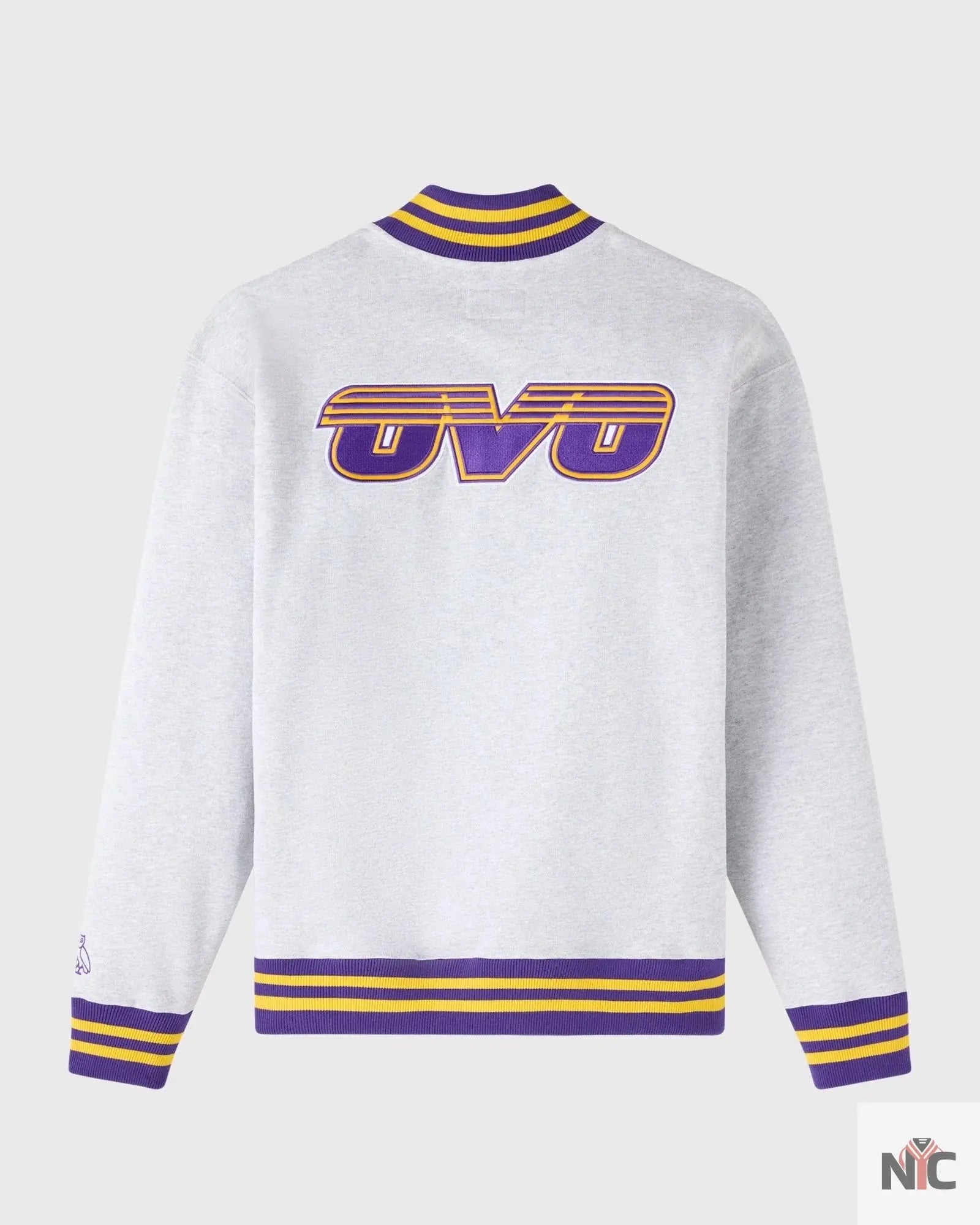 OVO X NBA Los Angeles Lakers Quarter-zip Mockneck Sweatshirt NYC Jackets