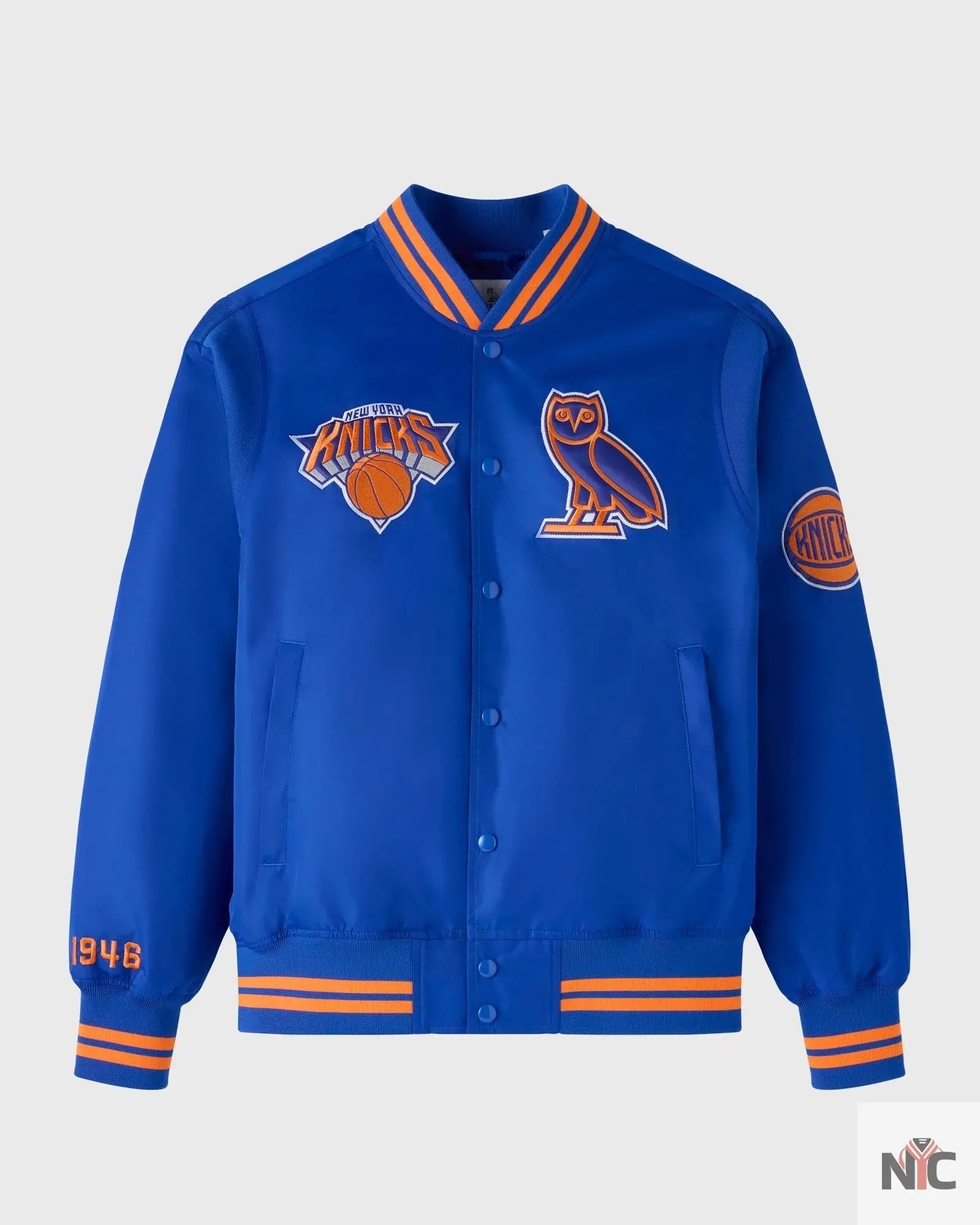 OVO X NBA New York Knicks Varsity Jacket NYC Jackets