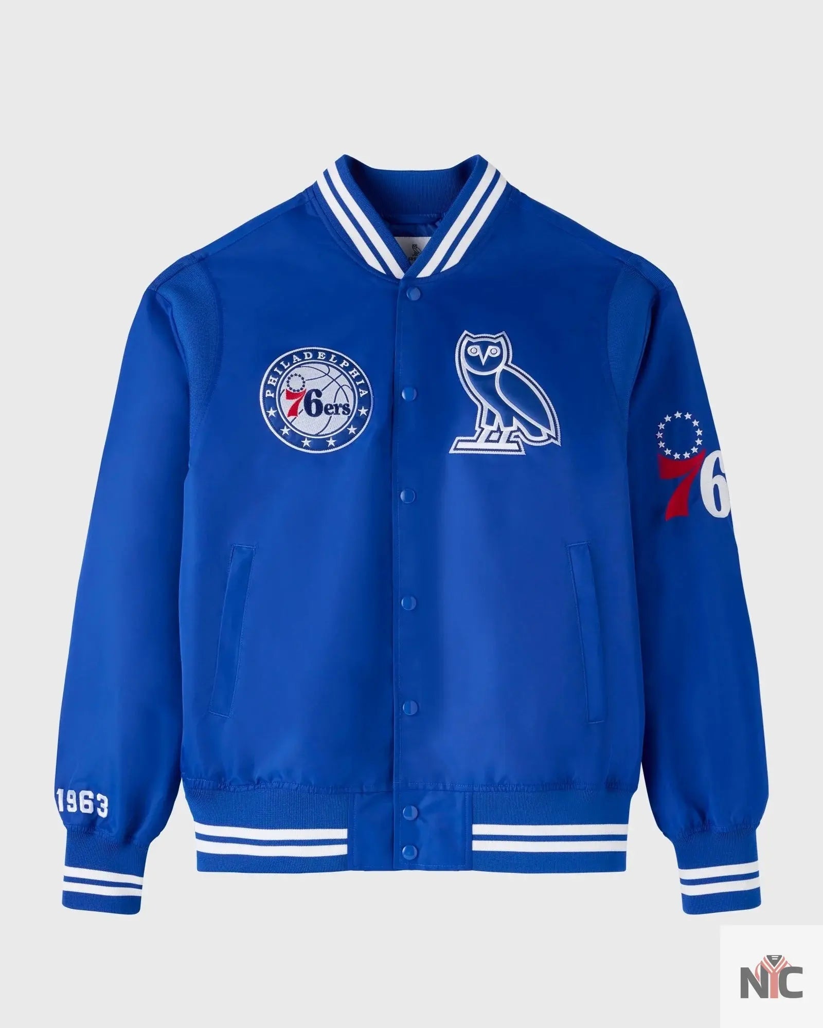 OVO X NBA Philadelphia 76ers Varsity Jacket NYC Jackets
