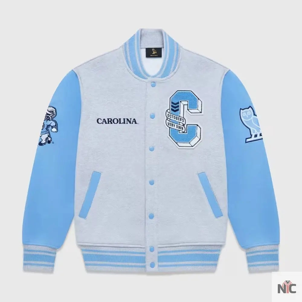 OVO X NCAA Collab Drake Limited Edition North Carolina Jacket NYC Jackets