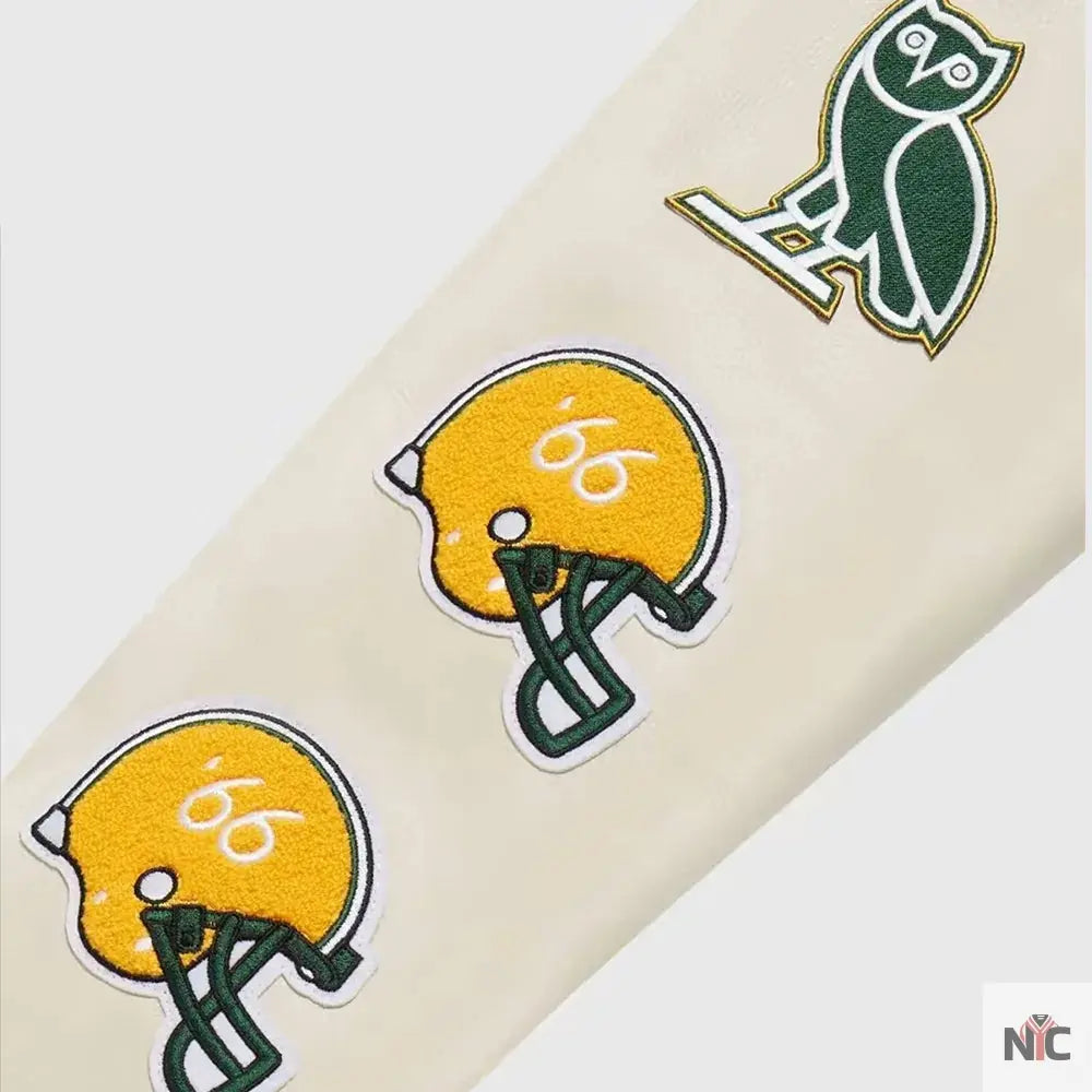 OVO X NFL Green Bay Packers Varsity Jacket NYC Jackets
