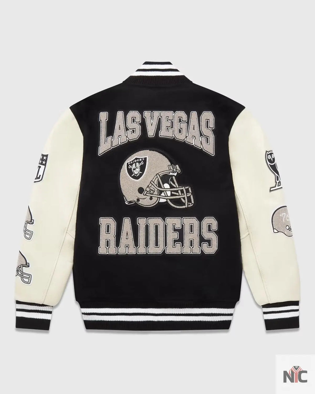 OVO X NFL Las Vegas Raiders Varsity Jacket NYC Jackets