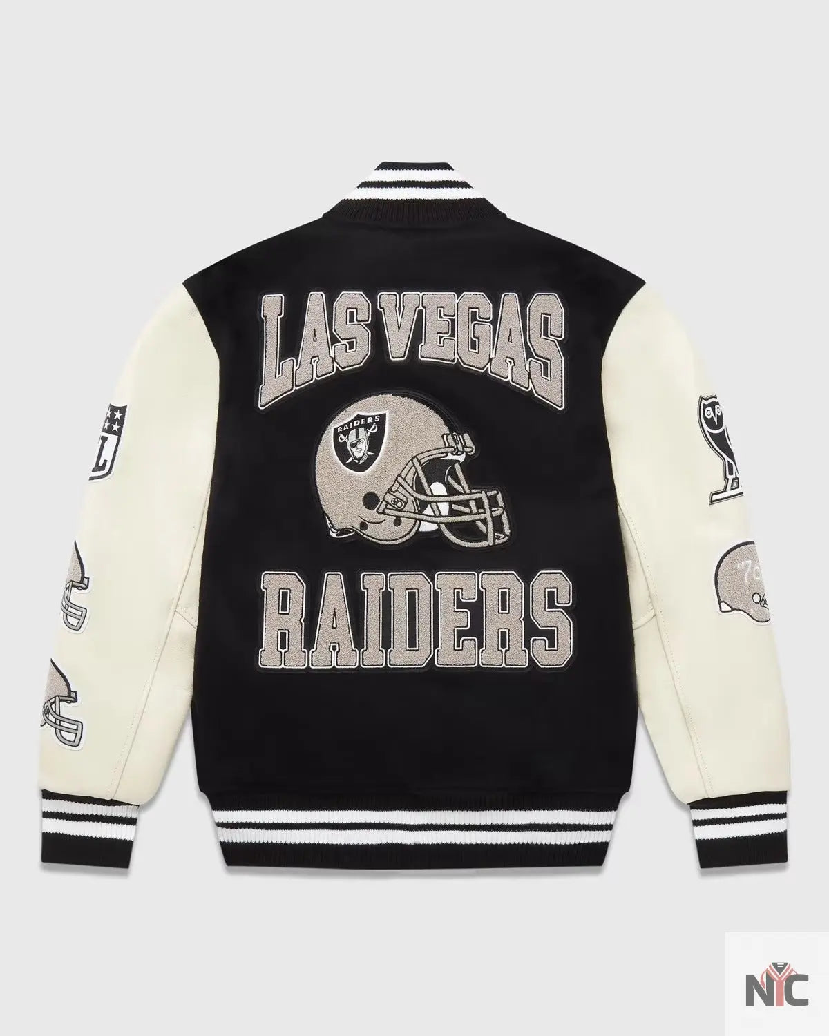 OVO X NFL Las Vegas Raiders Varsity Jacket NYC Jackets