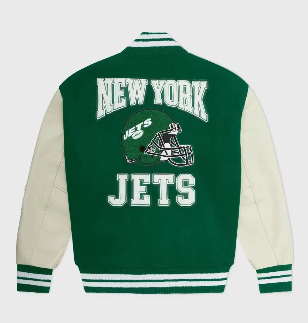 OVO x NFL New York Jets Varsity Jacket NYC Jackets