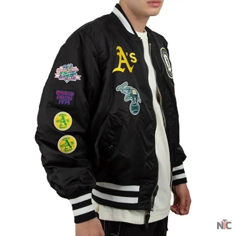 Oakland Athletics Bomber MA-1 Jacket NYC Jackets