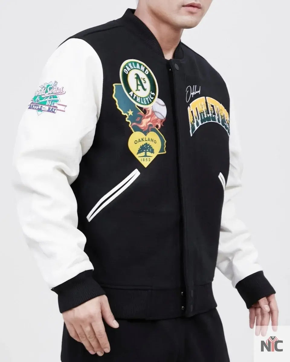 Oakland Athletics Home Town Wool Varsity Jacket NYC Jackets
