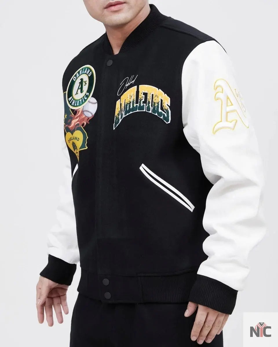 Oakland Athletics Home Town Wool Varsity Jacket NYC Jackets