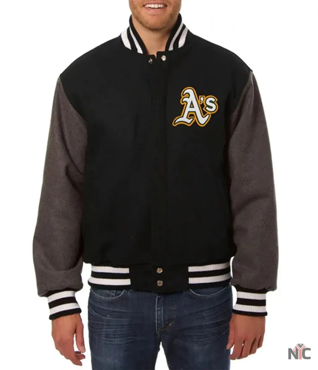 Oakland Athletics Letterman Wool Jacket NYC Jackets