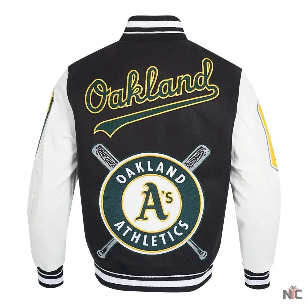 Oakland Athletics Mashup Varsity Jacket NYC Jackets