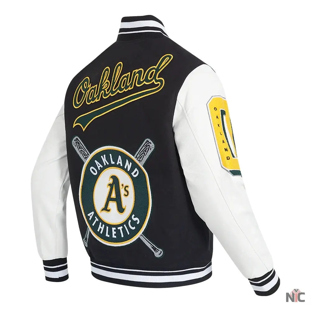 Oakland Athletics Mashup Varsity Jacket NYC Jackets