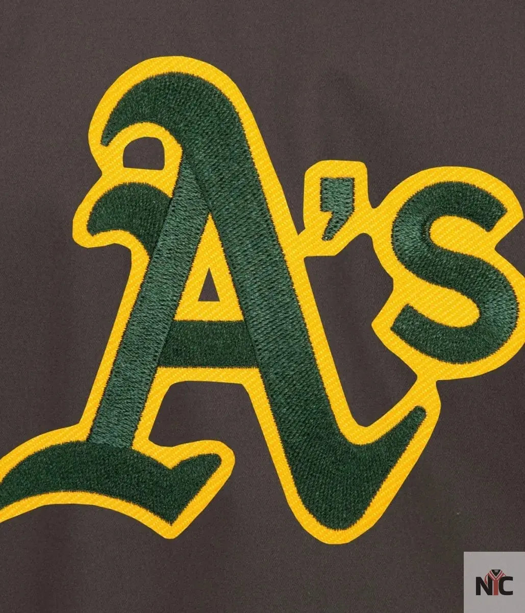Oakland Athletics Workwear Grey Jacket NYC Jackets