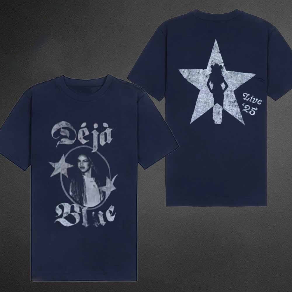 Beyoncé Tour 2025 Deja Blue T-Shirt NYC Jackets