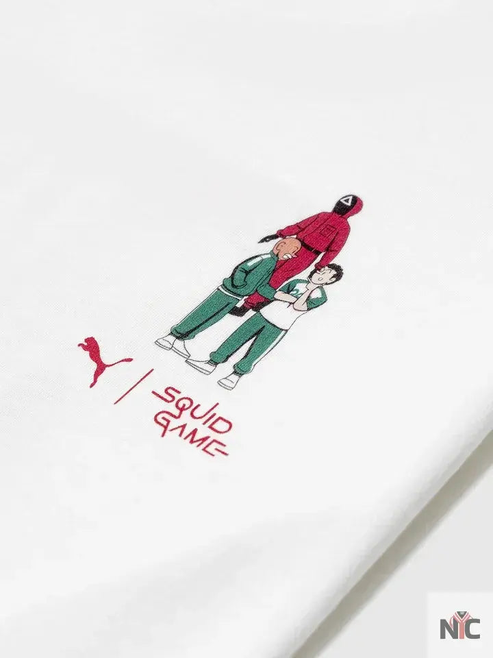 PUMA x Squid Game Graphic White T-Shirt NYC Jackets