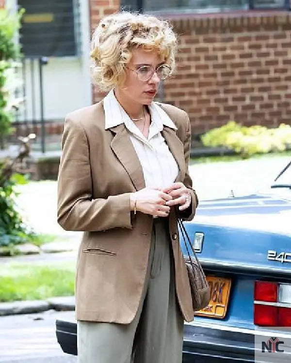 Paper Tiger 2025 Scarlett Johansson Brown Blazer NYC Jackets