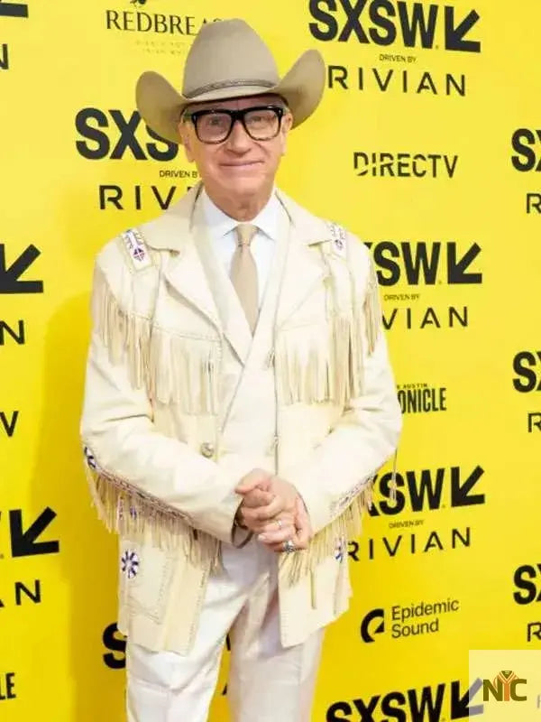 Paul Feig Another Simple Favor Cowboy Leather Jacket NYC Jackets