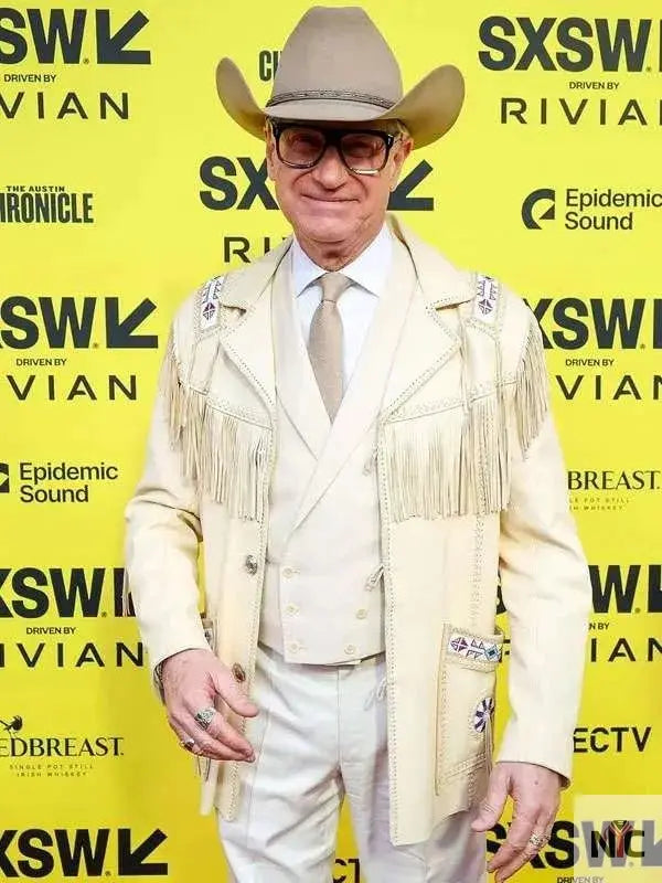 Paul Feig Another Simple Favor Cowboy Leather Jacket NYC Jackets