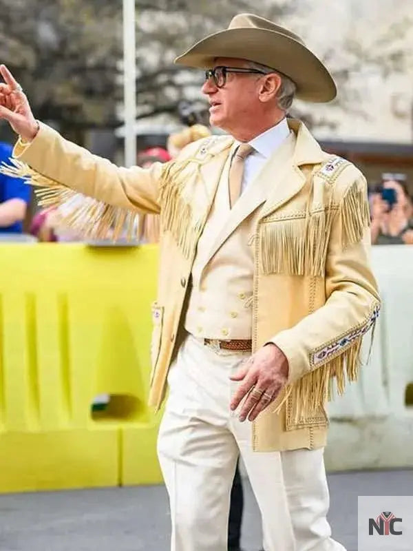 Paul Feig Another Simple Favor Cowboy Leather Jacket NYC Jackets