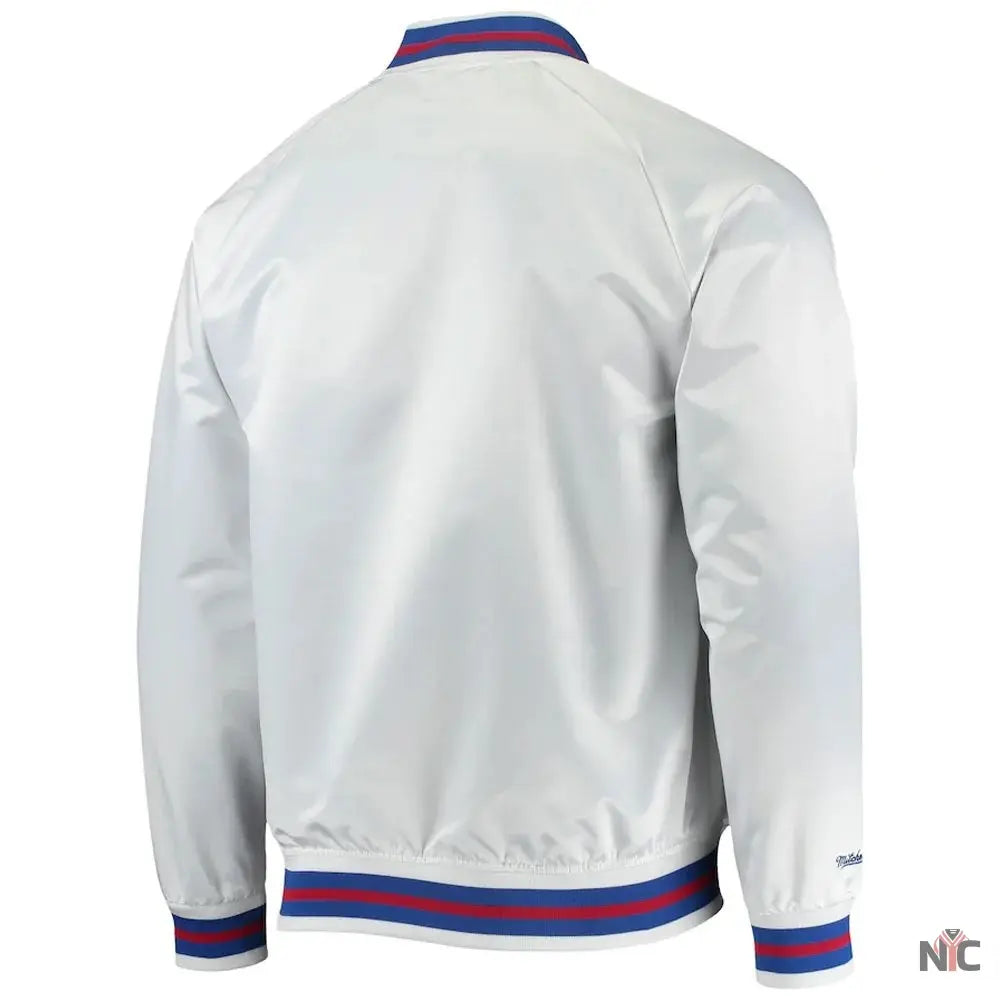 Philadelphia 76ers Sixers Satin Full-Snap Jacket NYC Jackets