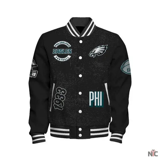 Philadelphia Eagles Super Bowl LIX Champions 2024 Winning Spirit Varsity Jacket NYC Jackets