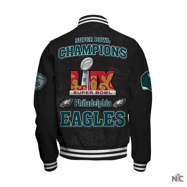 Philadelphia Eagles Super Bowl LIX Champions 2024 Winning Spirit Varsity Jacket NYC Jackets
