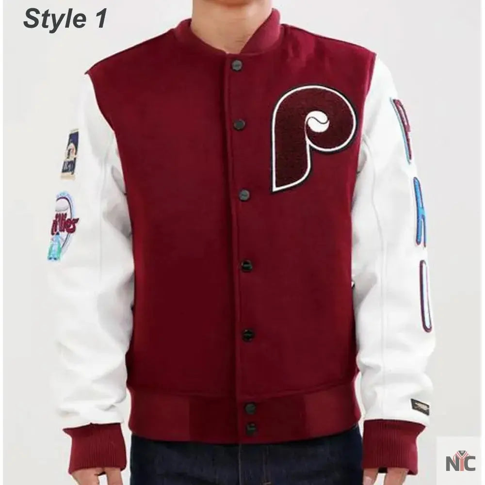Philadelphia Phillies Letterman Varsity Jacket NYC Jackets
