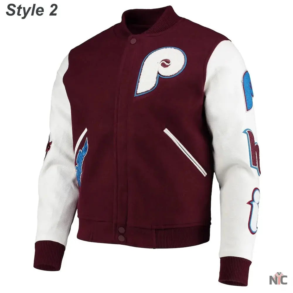 Philadelphia Phillies Letterman Varsity Jacket NYC Jackets
