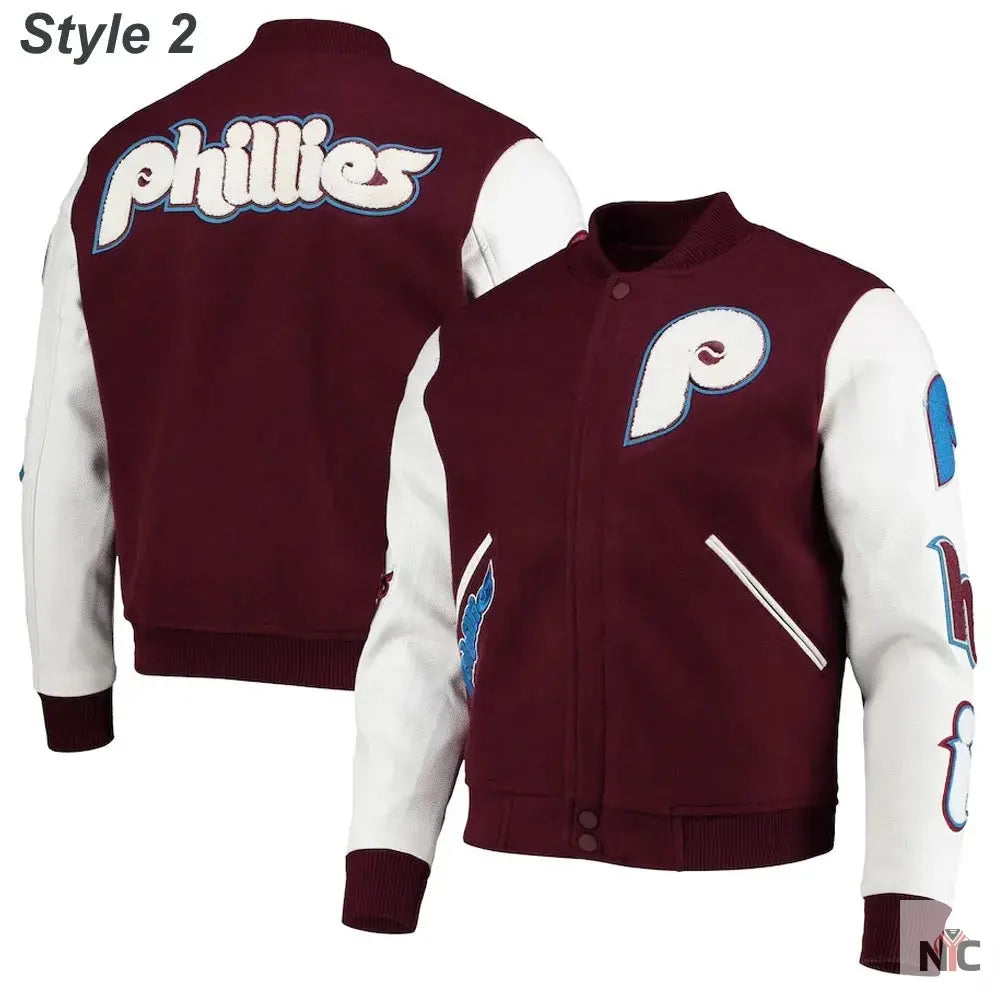 Philadelphia Phillies Letterman Varsity Jacket NYC Jackets