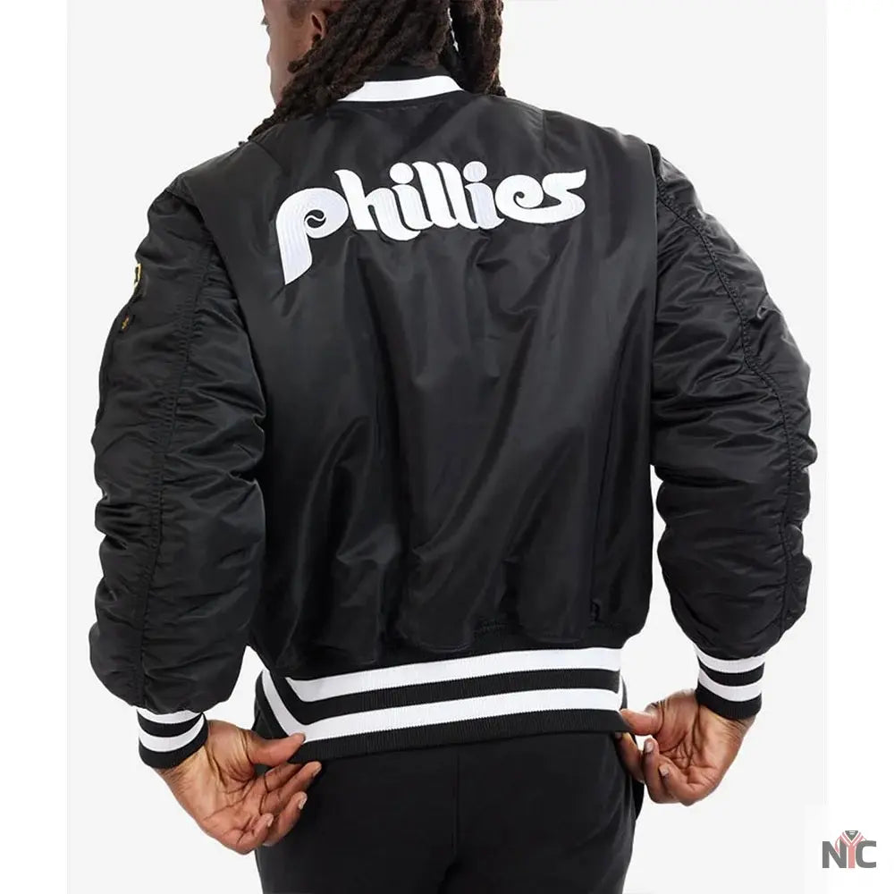 Philadelphia Phillies MA-1 Bomber Jacket NYC Jackets