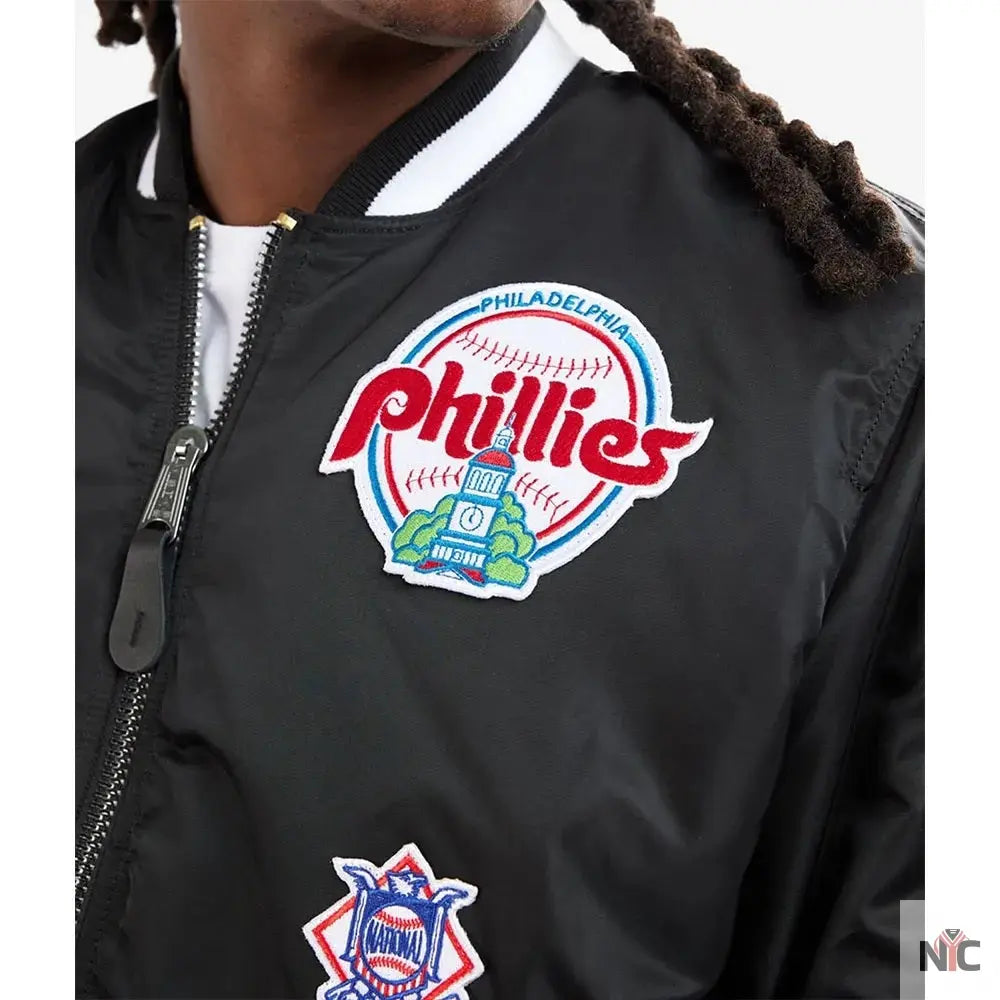Philadelphia Phillies MA-1 Bomber Jacket NYC Jackets