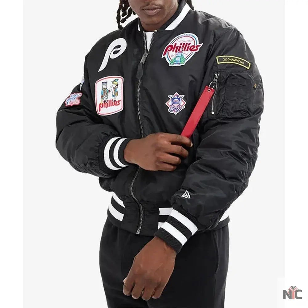 Philadelphia Phillies MA-1 Bomber Jacket NYC Jackets