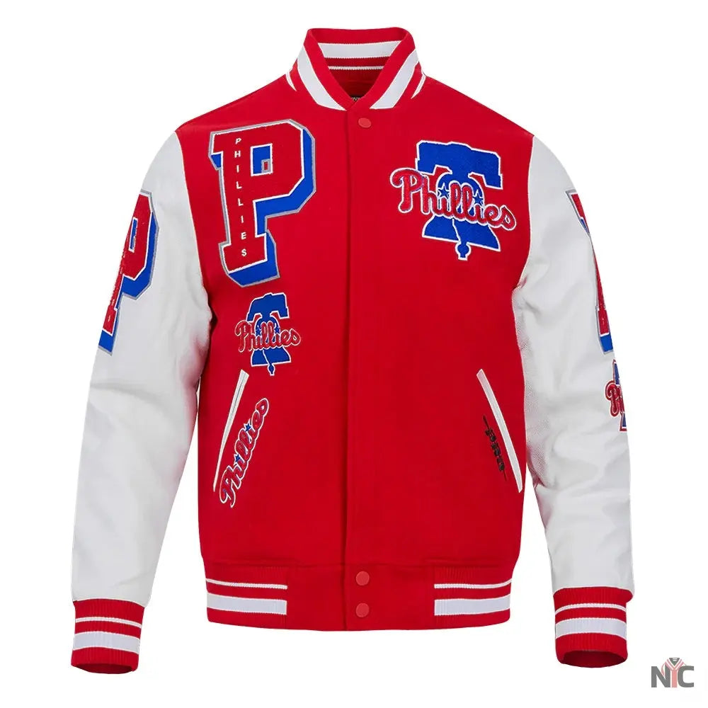 Philadelphia Phillies Mashup Varsity Jacket NYC Jackets