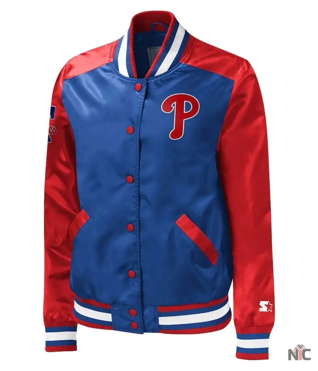 Philadelphia Phillies The Legend Satin Jacket NYC Jackets