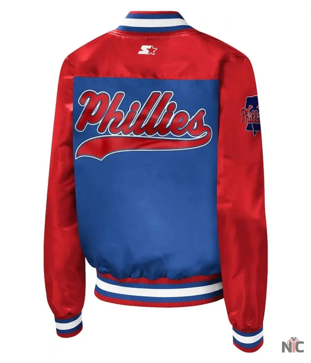 Philadelphia Phillies The Legend Satin Jacket NYC Jackets