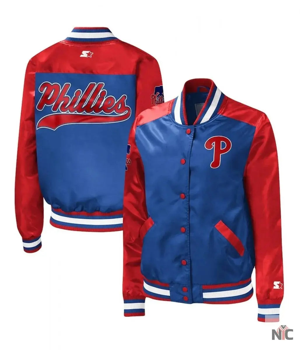 Philadelphia Phillies The Legend Satin Jacket NYC Jackets