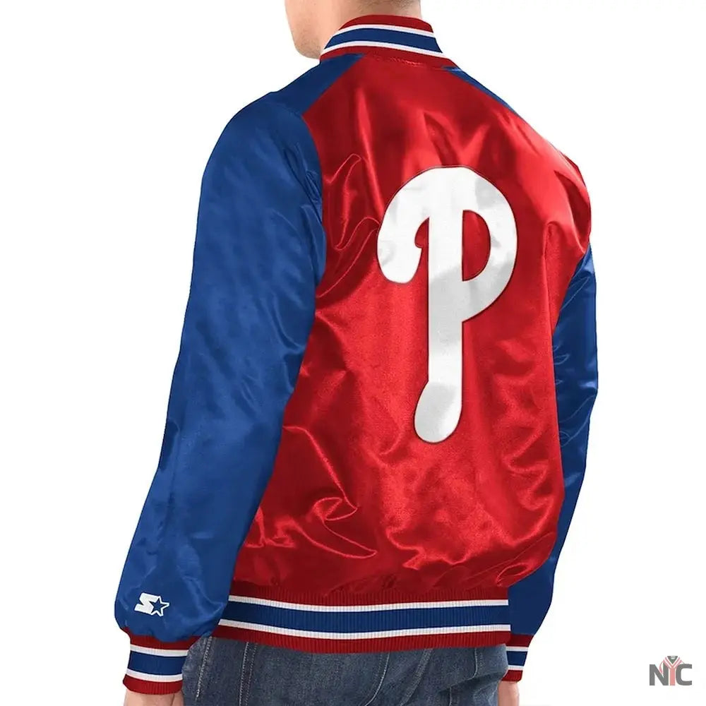 Philadelphia Phillies Varsity Satin Jacket NYC Jackets