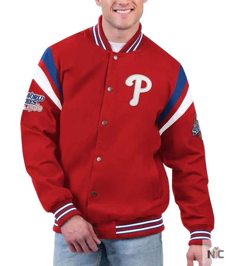 Philadelphia Phillies World Series Champions Full-Snap Jacket NYC Jackets