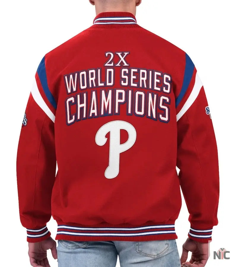 Philadelphia Phillies World Series Champions Full-Snap Jacket NYC Jackets