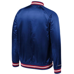 Philadelphia 76ers Sixers Satin Full-Snap Jacket