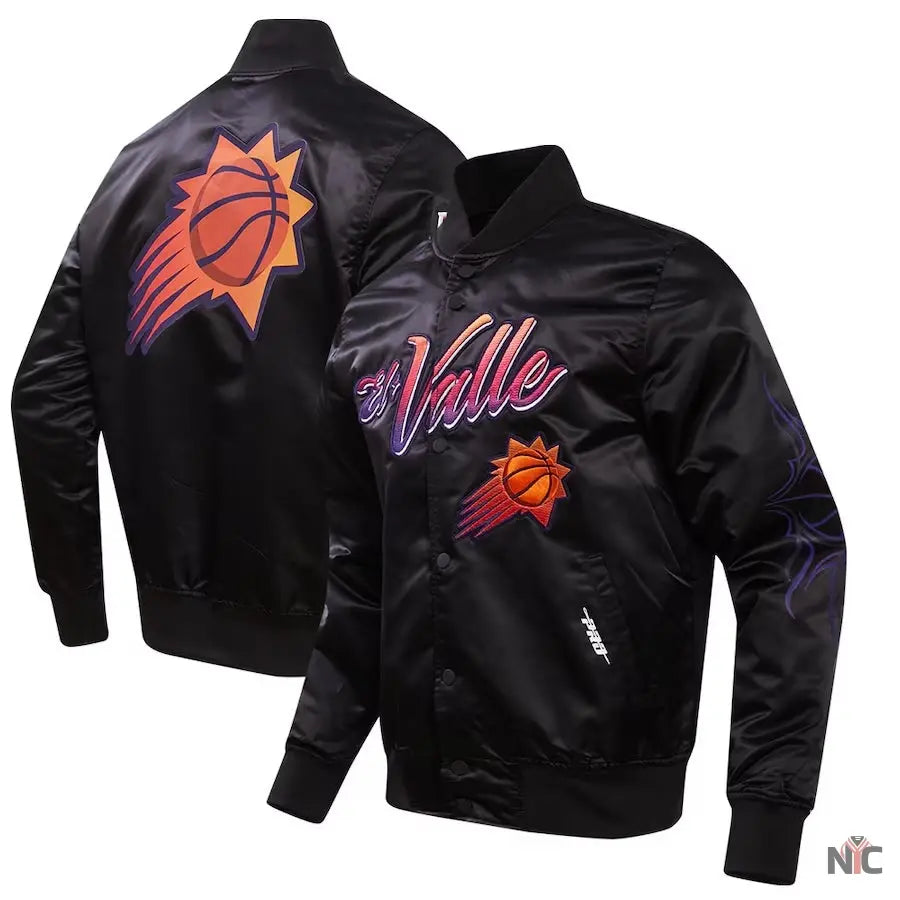 Phoenix Suns 2024 City Edition Satin Full-Snap Jacket NYC Jackets