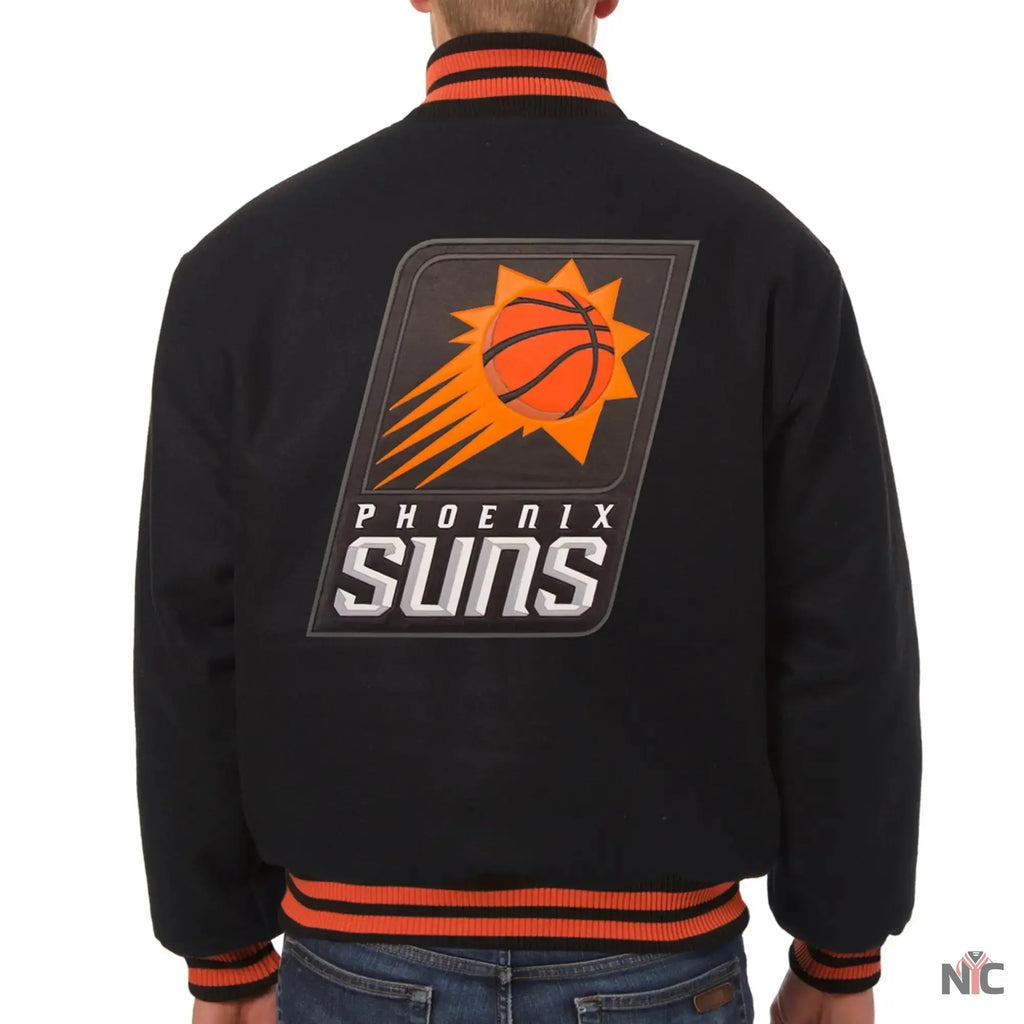 Phoenix Suns Black Wool Varsity Jacket NYC Jackets