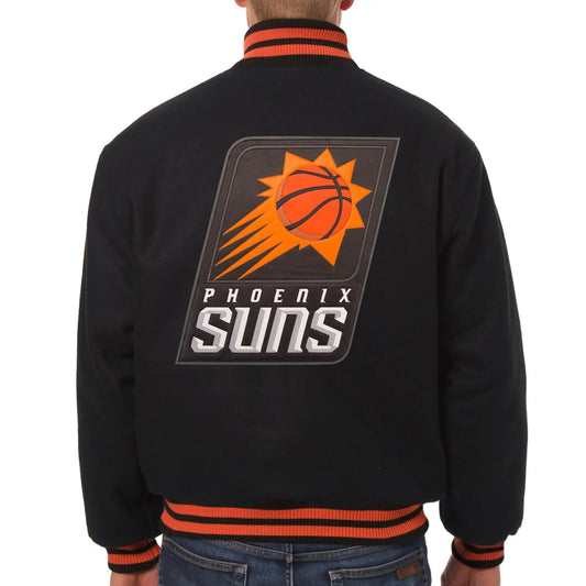 Phoenix Suns Black Wool Varsity Jacket