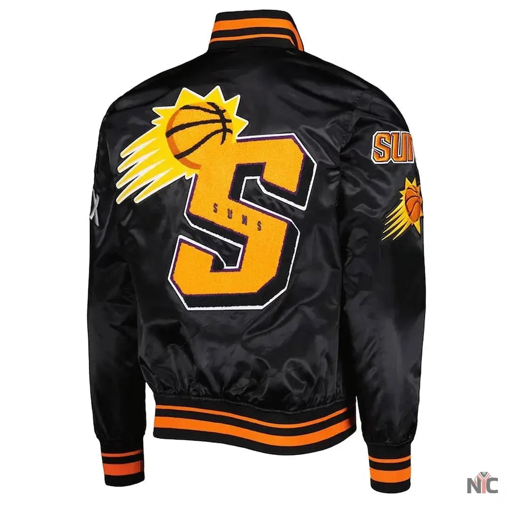 Phoenix Suns Mash Up Black Satin Jacket NYC Jackets