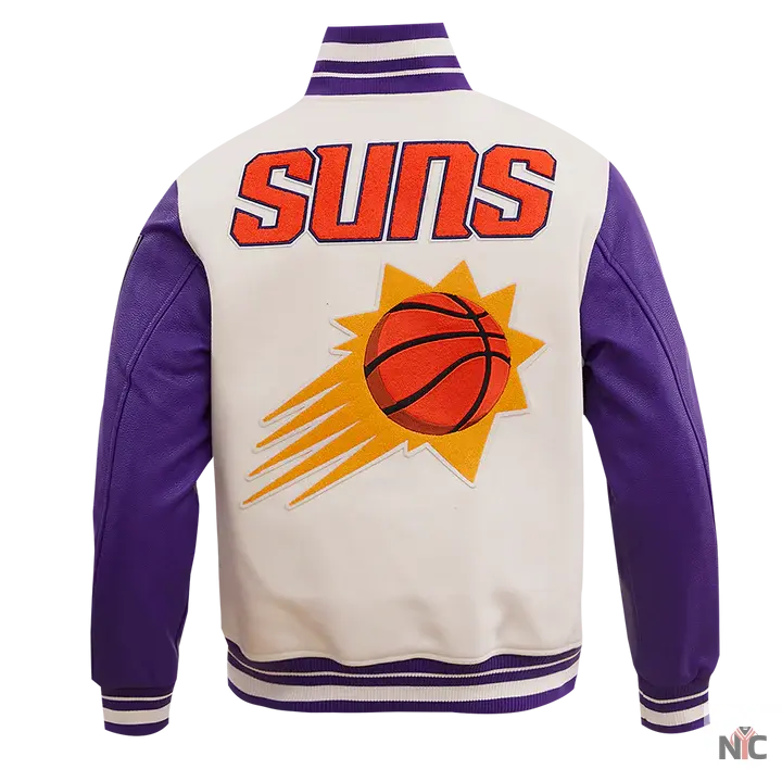 Phoenix Suns Retro Classic Rib Wool Varsity Jacket NYC Jackets