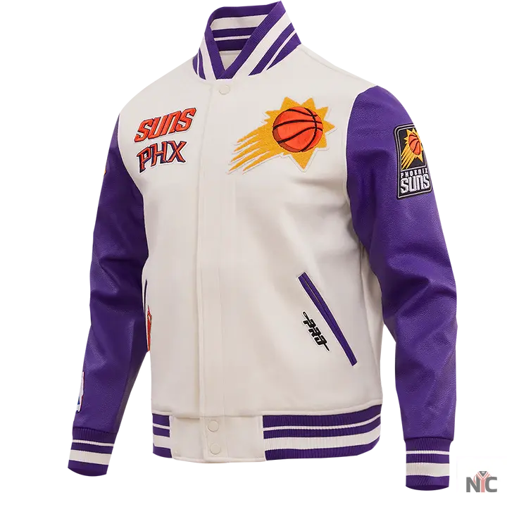 Phoenix Suns Retro Classic Rib Wool Varsity Jacket NYC Jackets