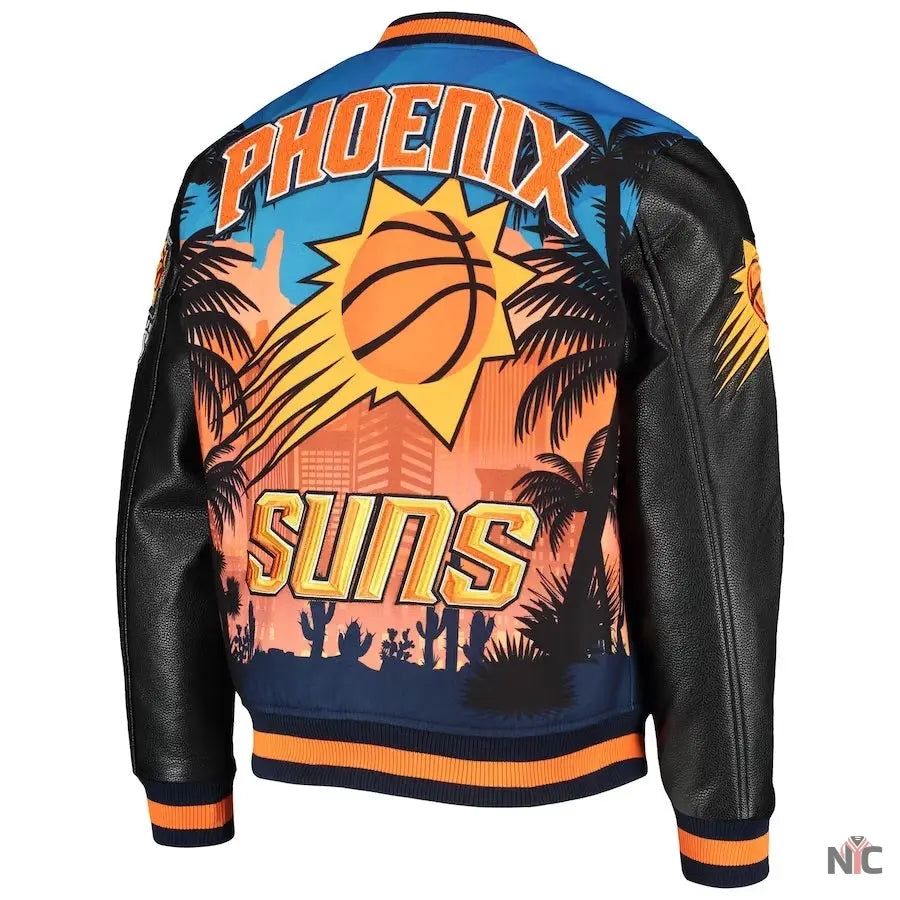 Phoenix Suns Team Remix Varsity Full-Zip Jacket NYC Jackets