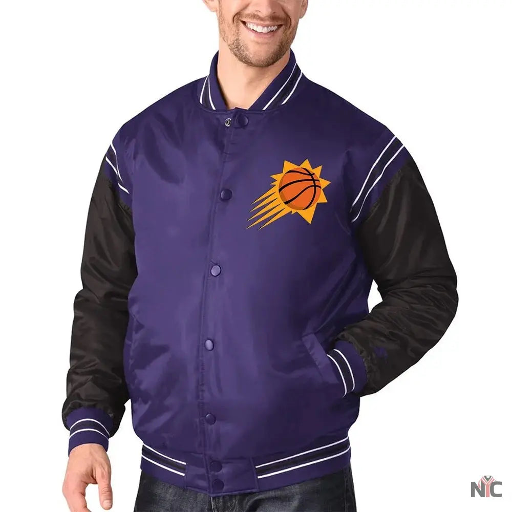Phoenix Suns The Enforcer Varsity Satin Jacket NYC Jackets