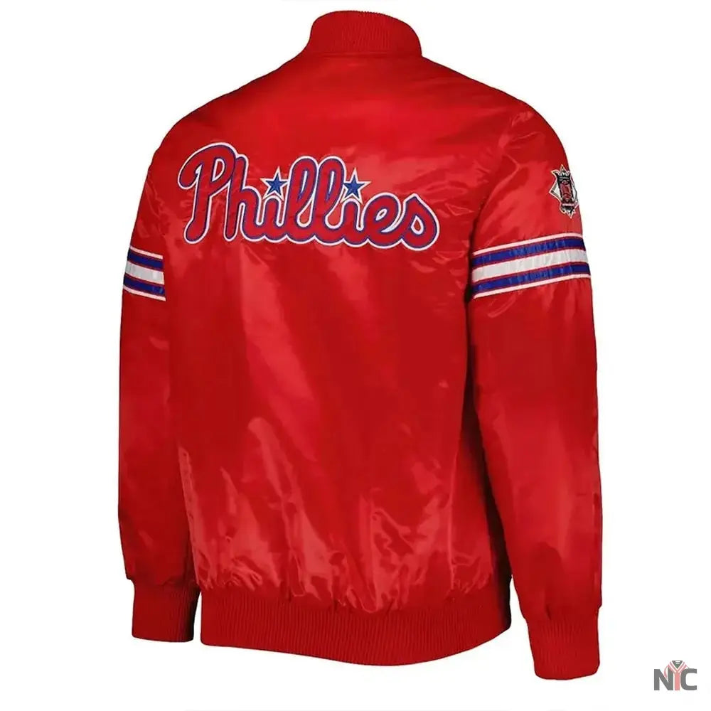 Pick & Roll Philadelphia Phillies Varsity Satin Jacket NYC Jackets